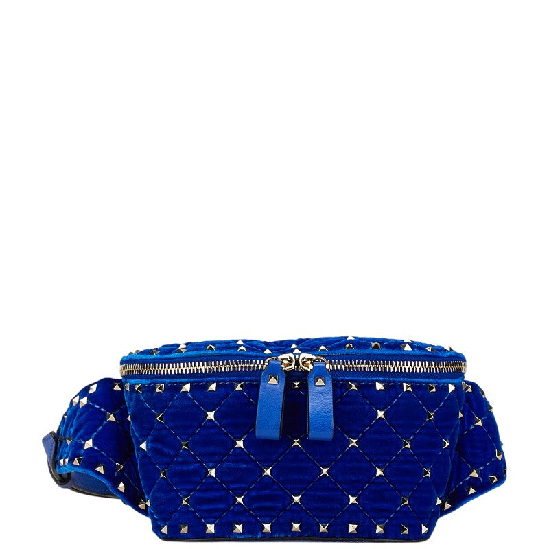 Valentino Rockstuds Velour Leather Waist Bag