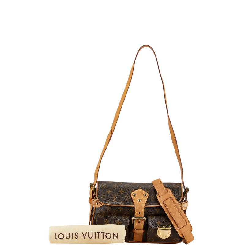 Louis Vuitton Hudson PM Handbag Brown PVC Leather