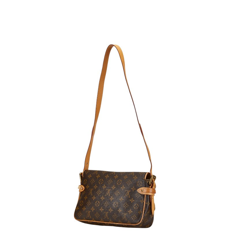 Louis Vuitton Hudson PM Handbag Brown PVC Leather