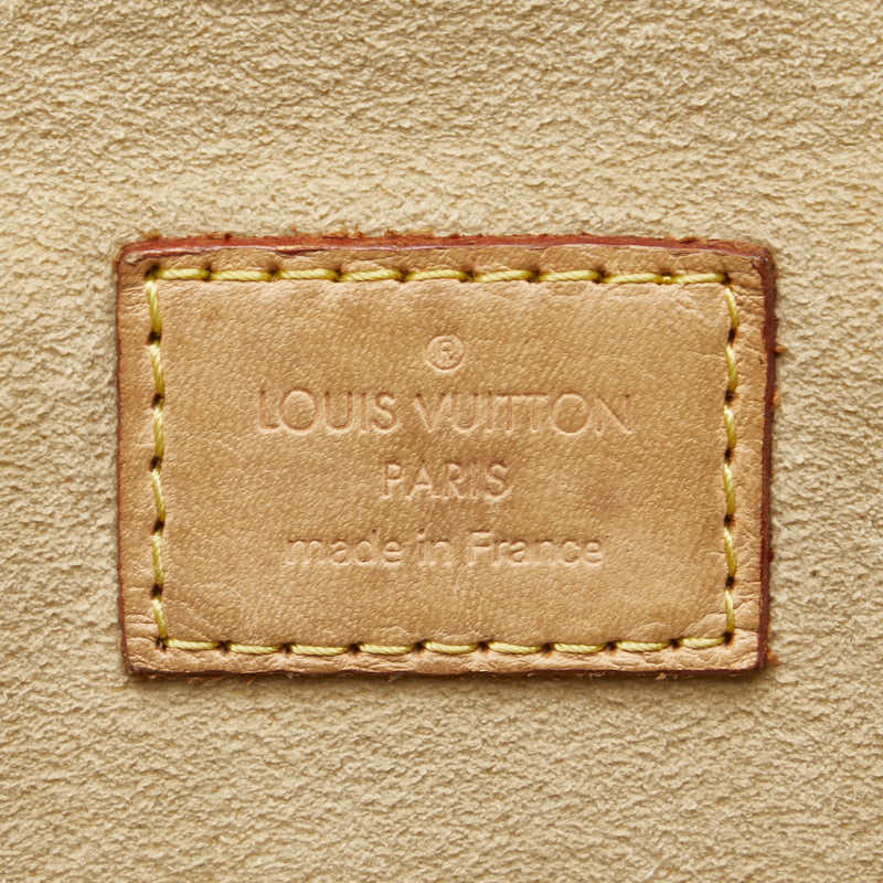 Louis Vuitton Hudson PM Handbag Brown PVC Leather