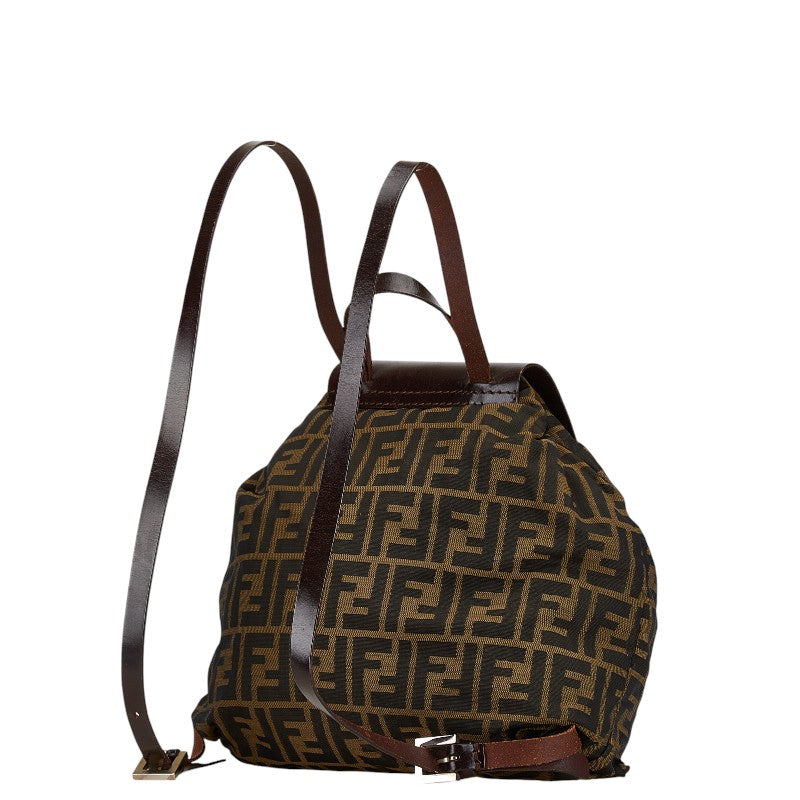 Fendi Zucca Canvas Leather Backpack 15980