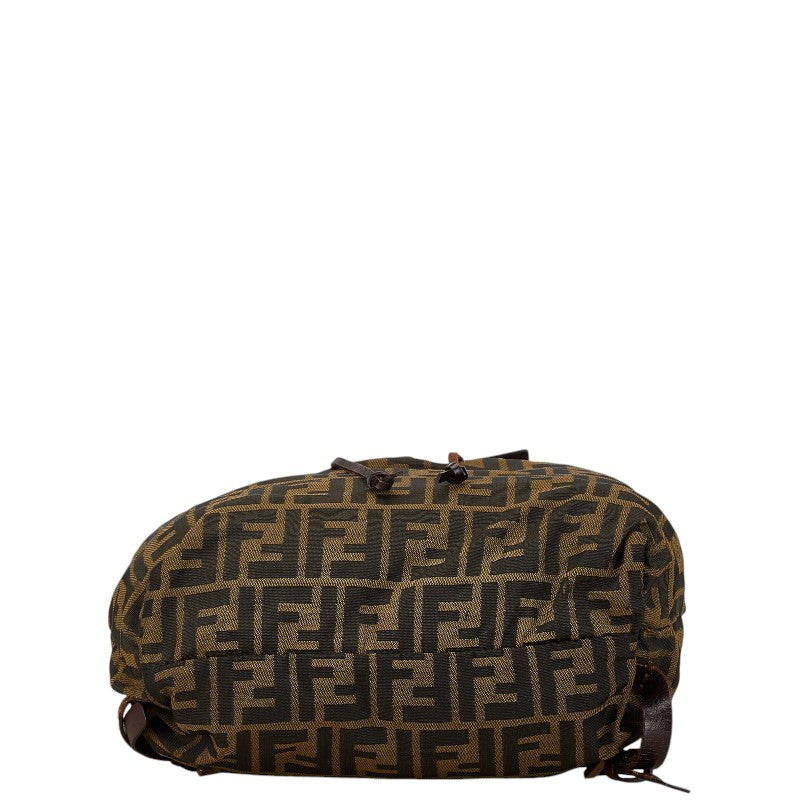 Fendi Zucca Canvas Leather Backpack 15980