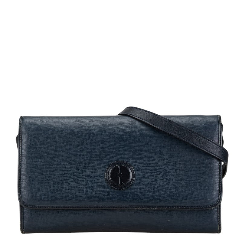 Gucci Leather Shoulder Bag Navy