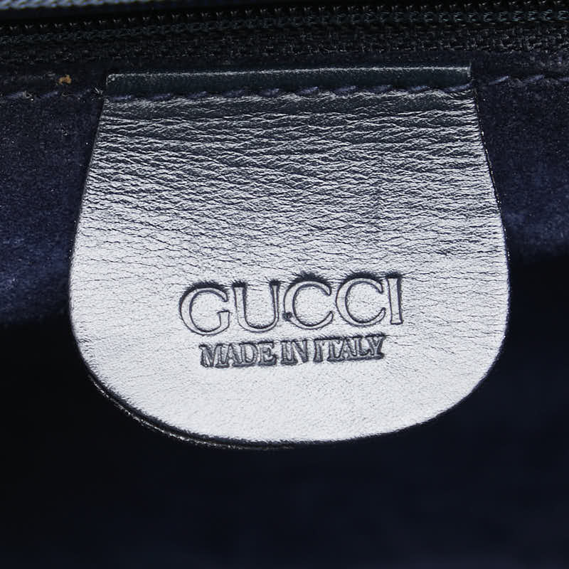 Gucci Leather Shoulder Bag Navy