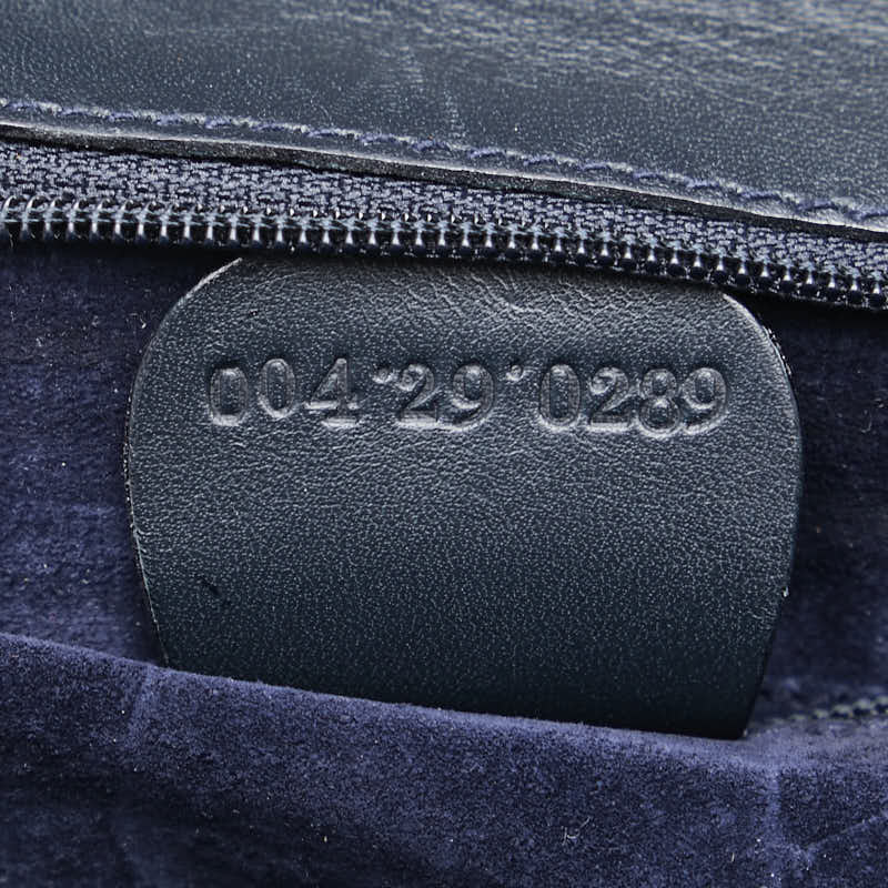 Gucci Leather Shoulder Bag Navy