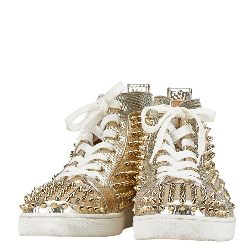 Christian Louboutin Spike Studded High-Top Sneakers