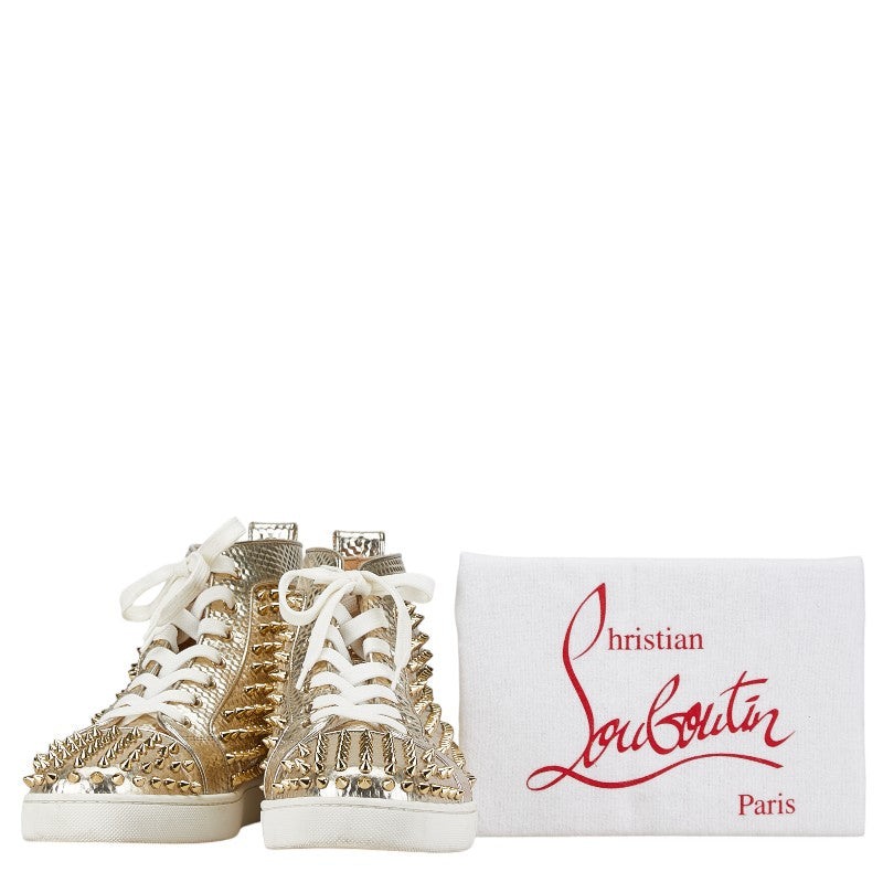 Christian Louboutin Spike Studded High-Top Sneakers