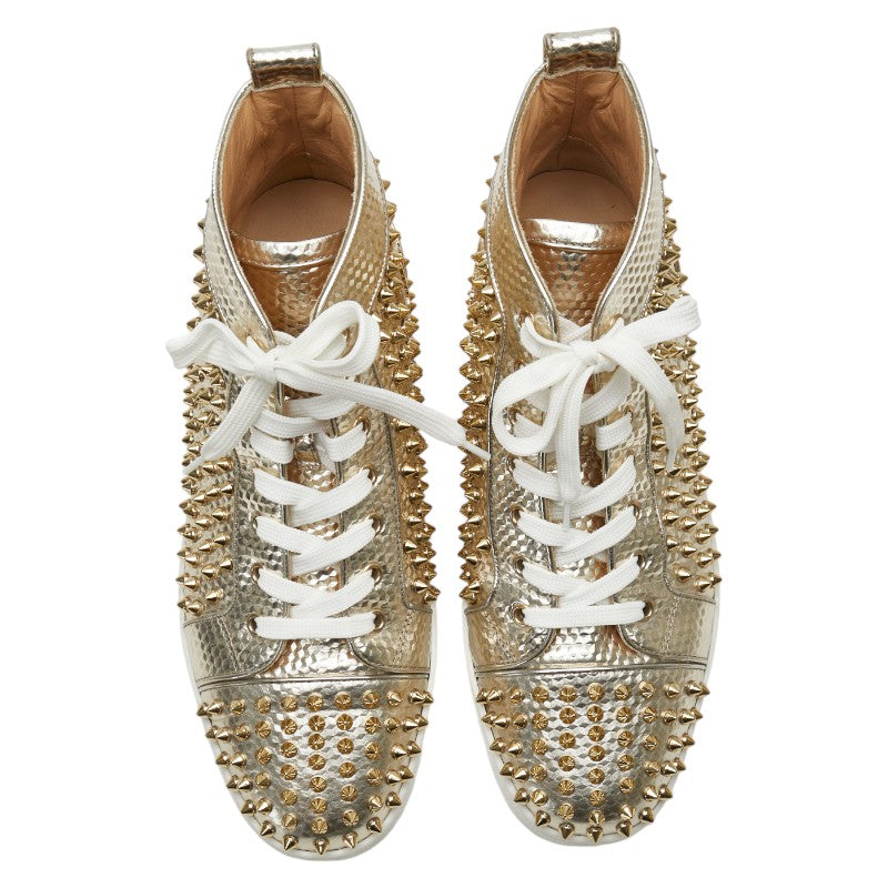 Christian Louboutin Spike Studded High-Top Sneakers