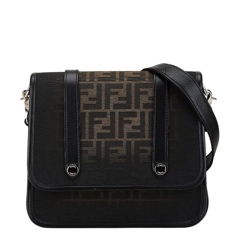 Fendi Zucca FF Logo Shoulder Bag 7VA601