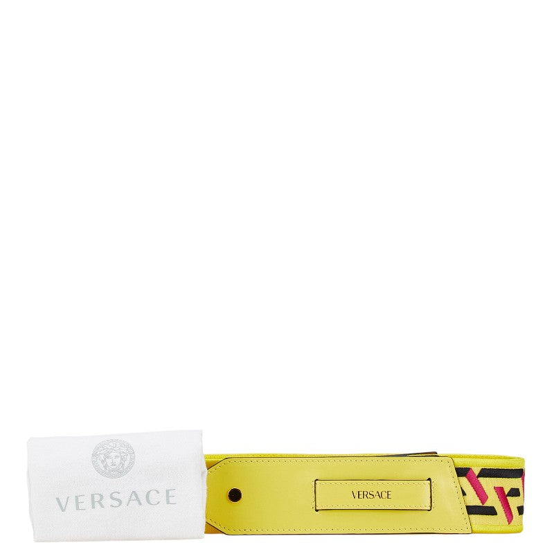 Versace Canvas Leather Shoulder Strap