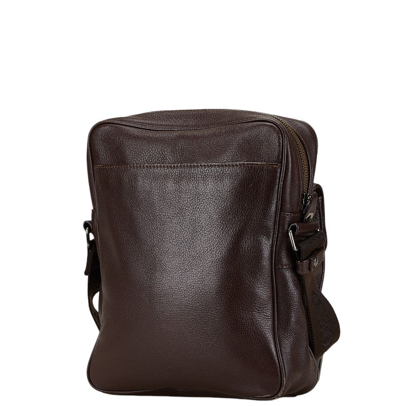 Hunting World Leather Shoulder Bag Brown