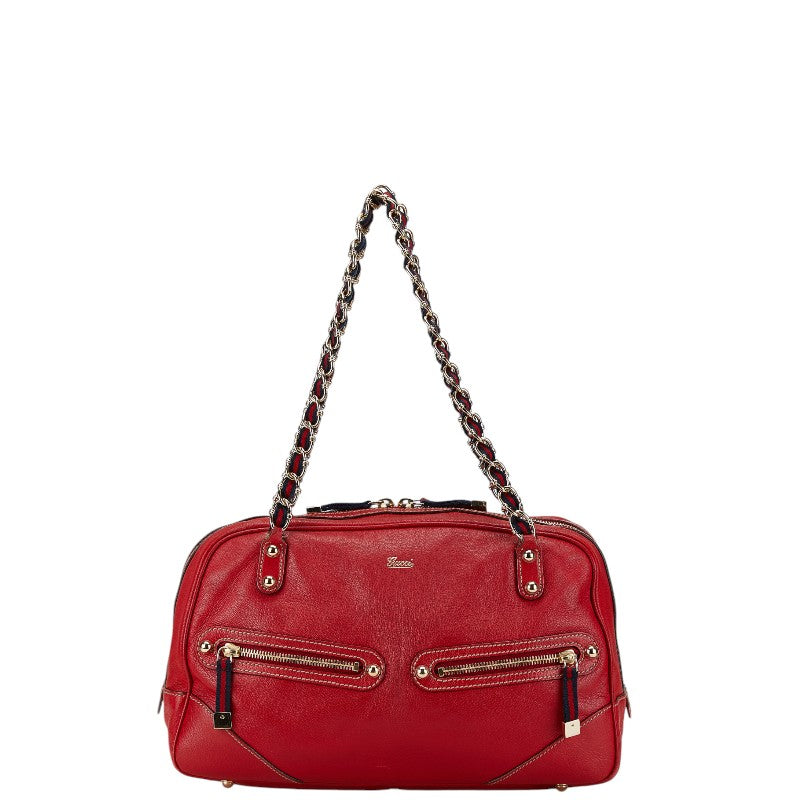 Gucci Leather Chain Shoulder Bag 153013