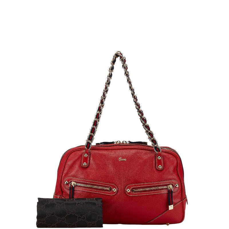 Gucci Leather Chain Shoulder Bag 153013