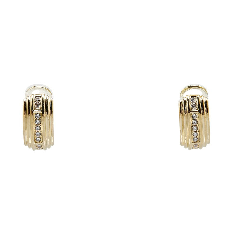 K18YG Yellow Gold Diamond Earrings