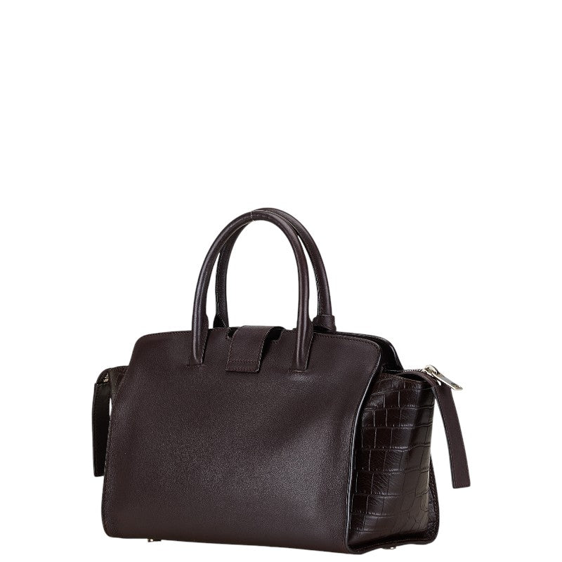 Saint Laurent Leather 2WAY Handbag Brown