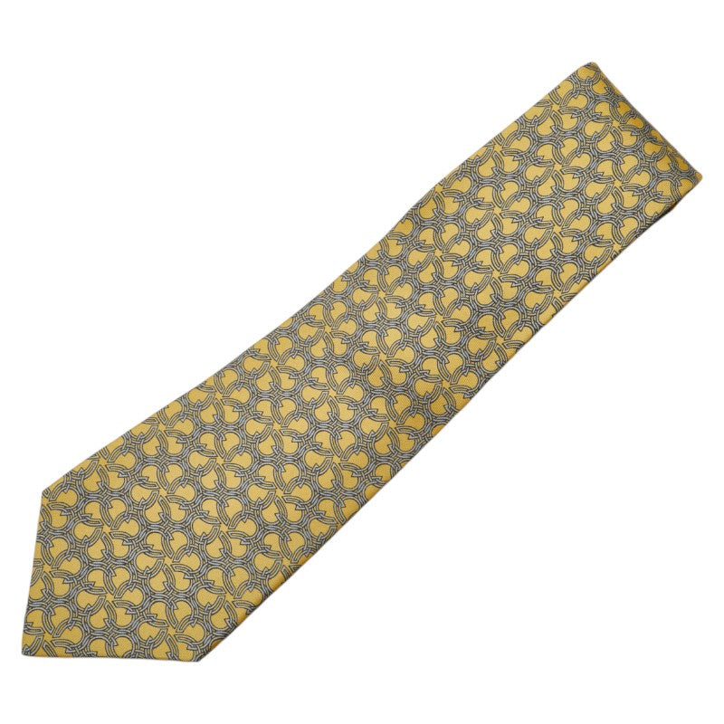 Hermes Silk Tie Yellow