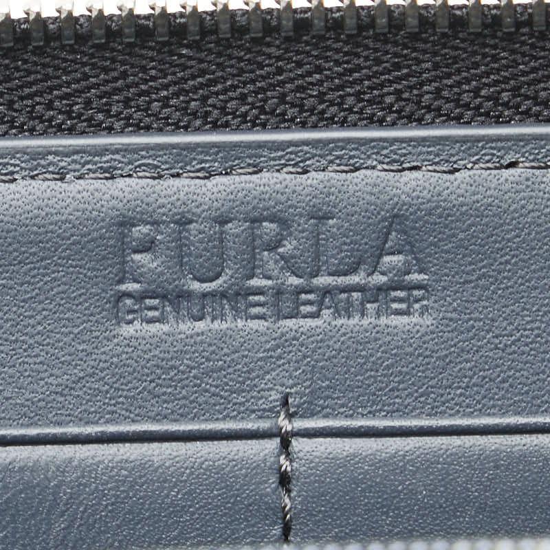 Furla Bicolor Leather Zip Wallet