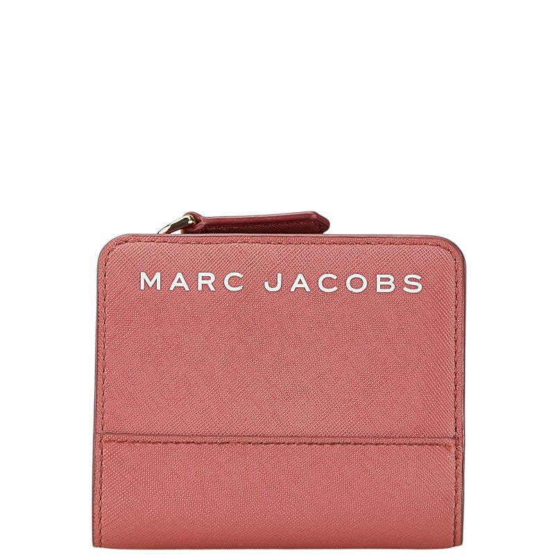 Marc Jacobs Mini Bifold Wallet Pink PVC Leather