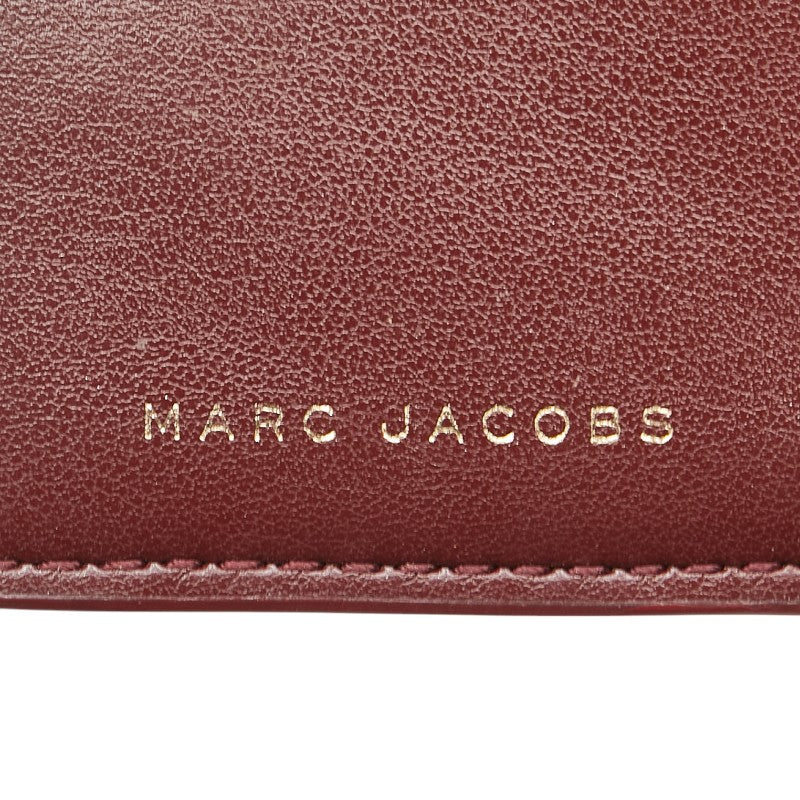 Marc Jacobs Mini Bifold Wallet Pink PVC Leather