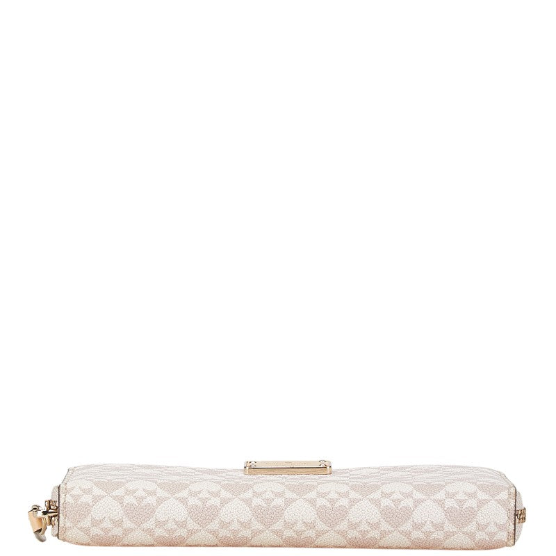 Kate Spade Spade Pattern Zip Wallet Pink Beige