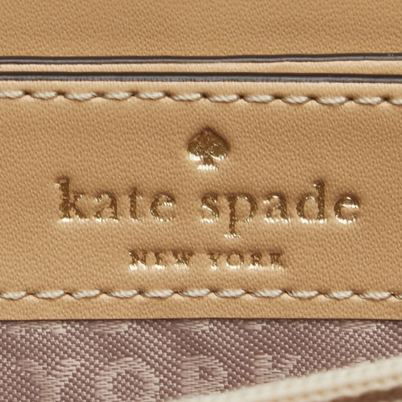 Kate Spade Spade Pattern Zip Wallet Pink Beige