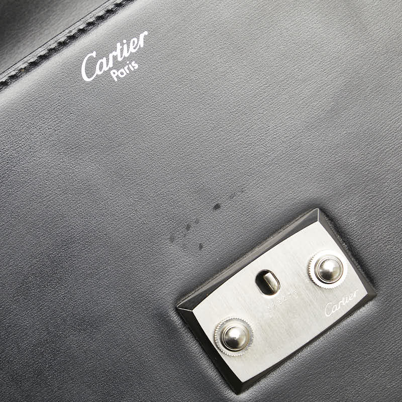 Cartier Pasha Leather Clutch Bag Black