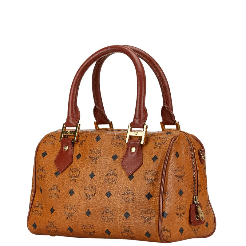 MCM Visetos Logo Leather 2WAY Bag