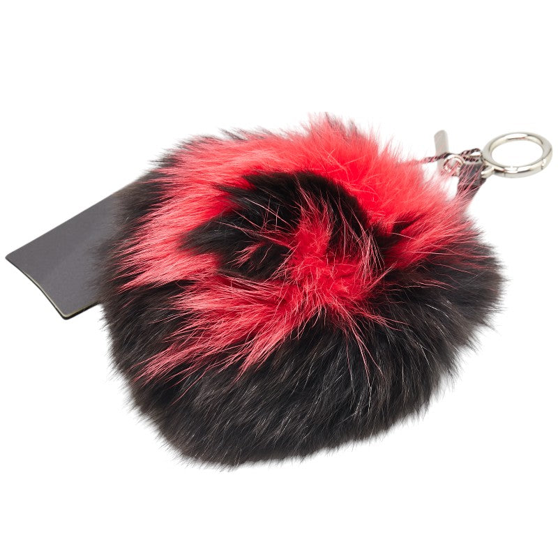 Fendi Fur Leather Bag Charm Keychain