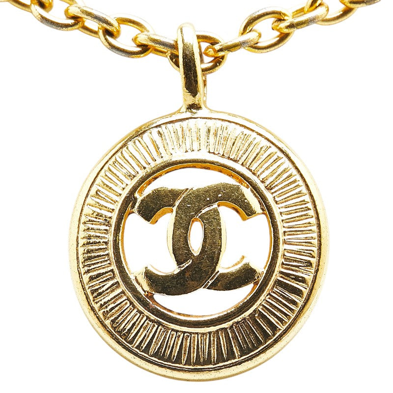 Chanel Coco Mark Gold Necklace