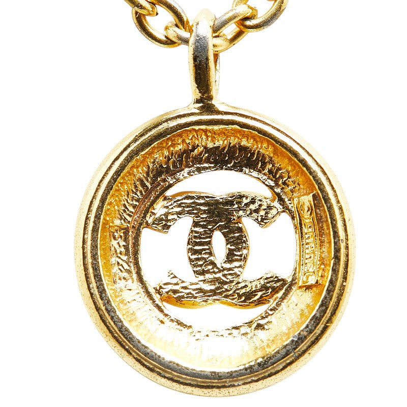 Chanel Coco Mark Gold Necklace