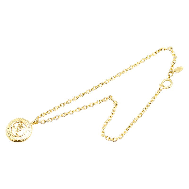 Chanel Coco Mark Gold Necklace