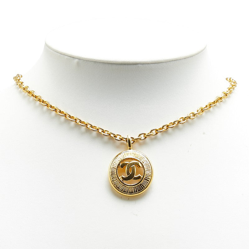 Chanel Coco Mark Gold Necklace