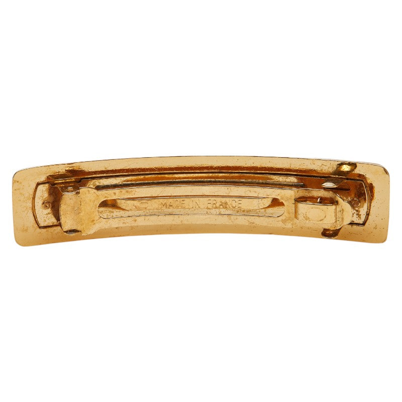 Chanel Logo Gold Barrette