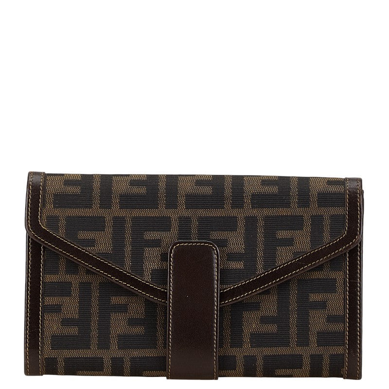 Fendi Zucca Canvas Leather Bifold Wallet