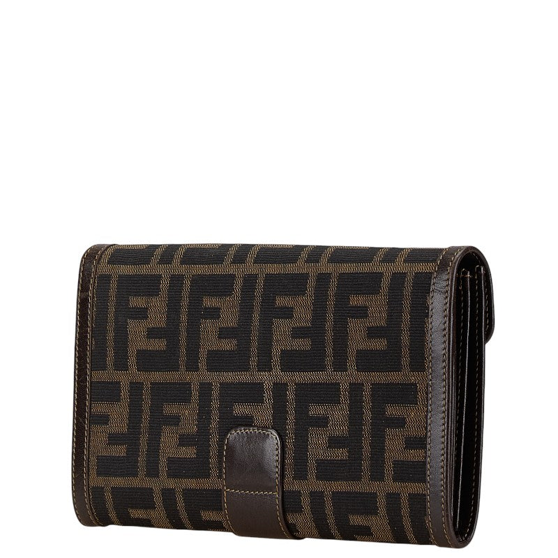 Fendi Zucca Canvas Leather Bifold Wallet