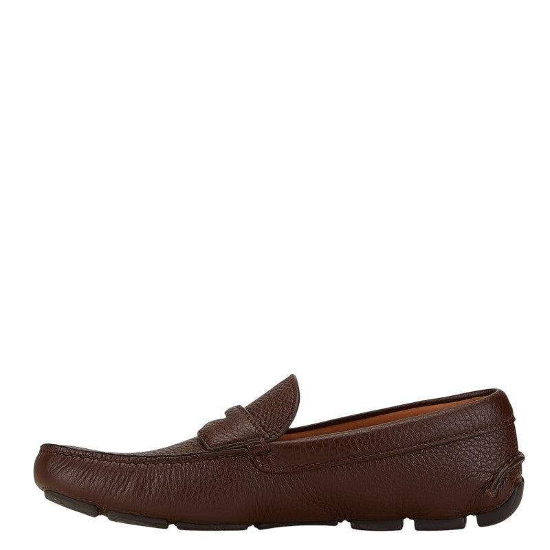 Prada Leather Loafers Brown Men