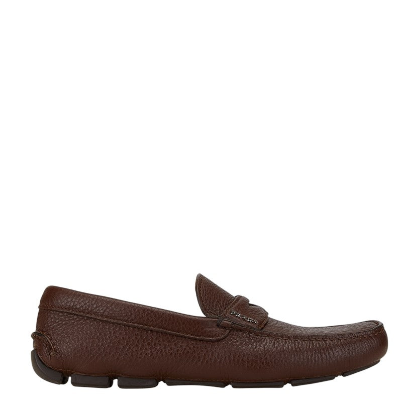 Prada Leather Loafers Brown Men