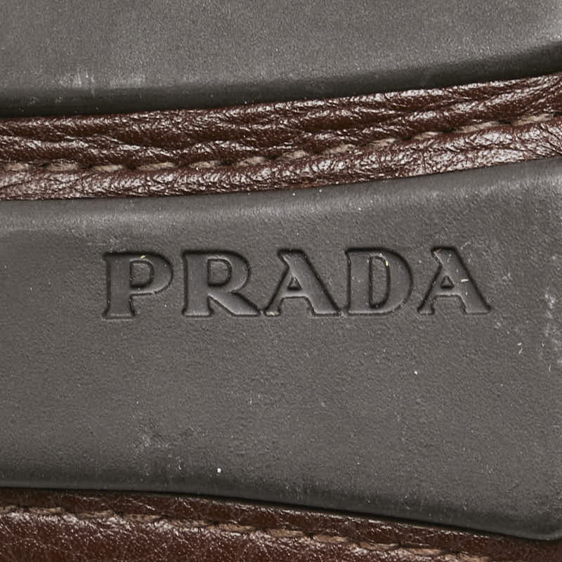 Prada Leather Loafers Brown Men