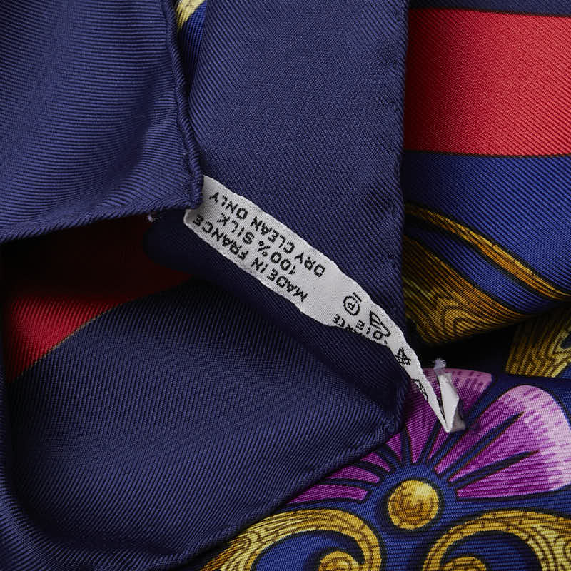 Hermes Silk Scarf Cheval Jurc Navy