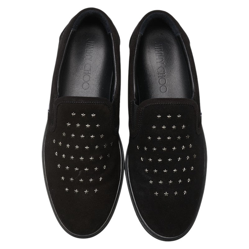 Jimmy Choo Star Studded Suede Slip-On Sneakers