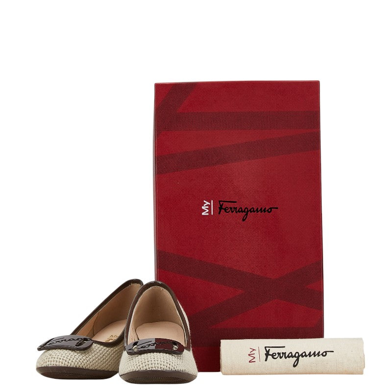 Salvatore Ferragamo My Ferragamo Canvas Pumps