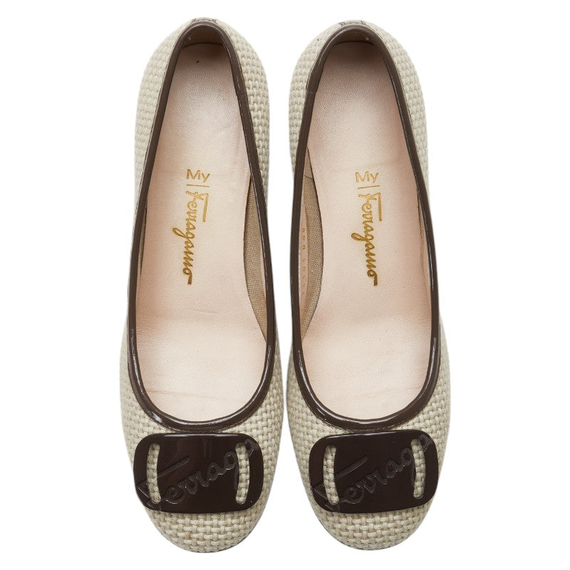 Salvatore Ferragamo My Ferragamo Canvas Pumps