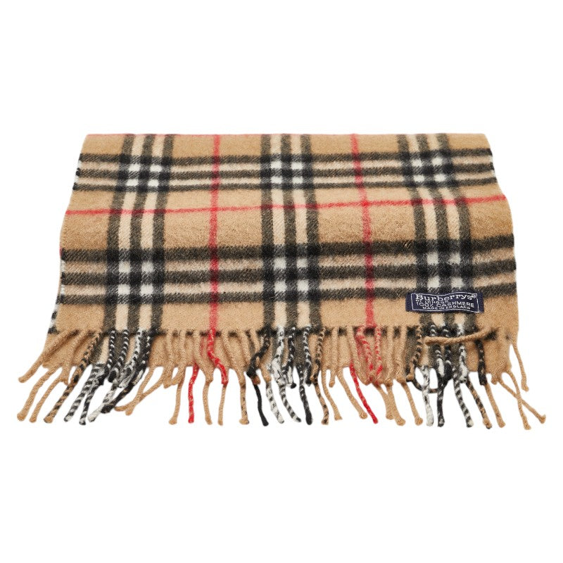 Burberry Cashmere Nova Check Scarf Brown