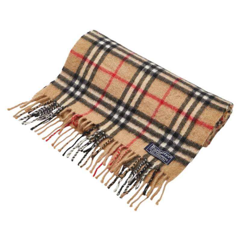 Burberry Cashmere Nova Check Scarf Brown