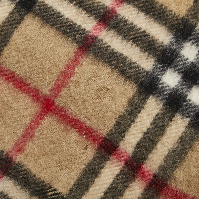 Burberry Cashmere Nova Check Scarf Brown