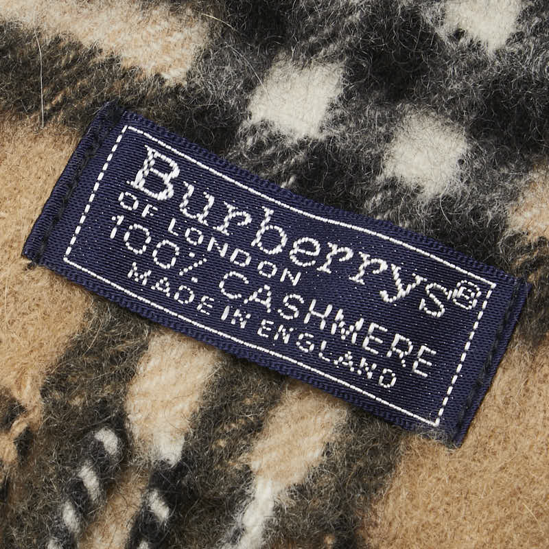 Burberry Cashmere Nova Check Scarf Brown