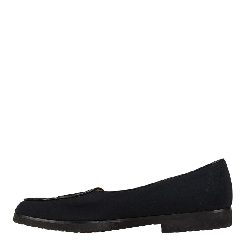 Bottega Veneta Nylon Leather Logo Loafers