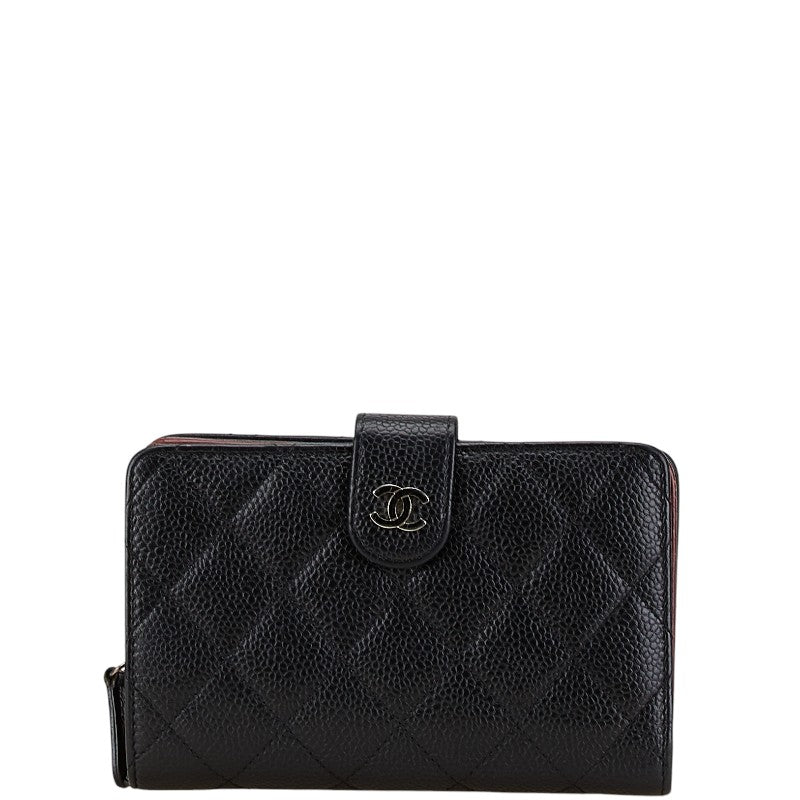 Chanel Caviar Skin Matelasse Bifold Wallet