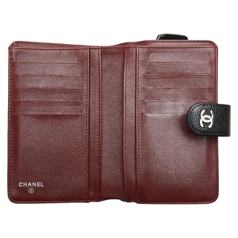 Chanel Caviar Skin Matelasse Bifold Wallet