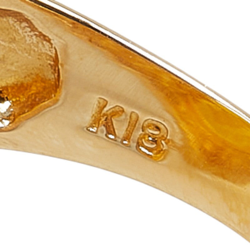 K18YG Yellow Gold K24 Gold Elizabeth II Tuvalu Horse Ring